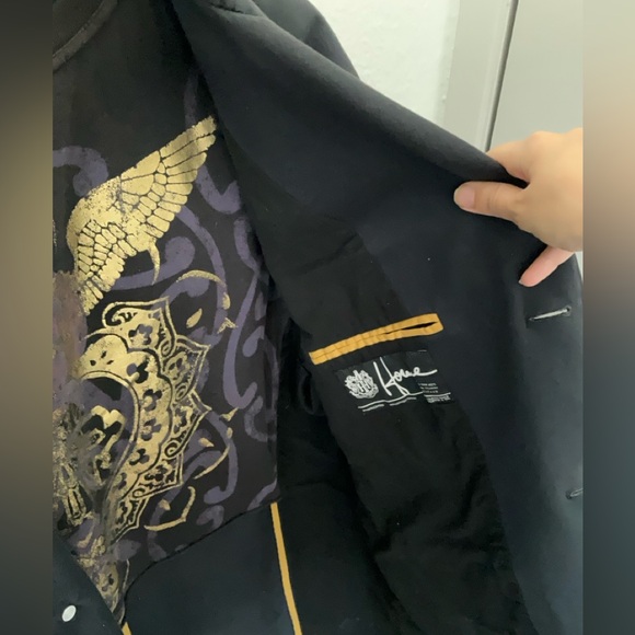 Howe Black Men’s Blazer Jacket with decorative lining - Size 48 - Picture 3 of 11